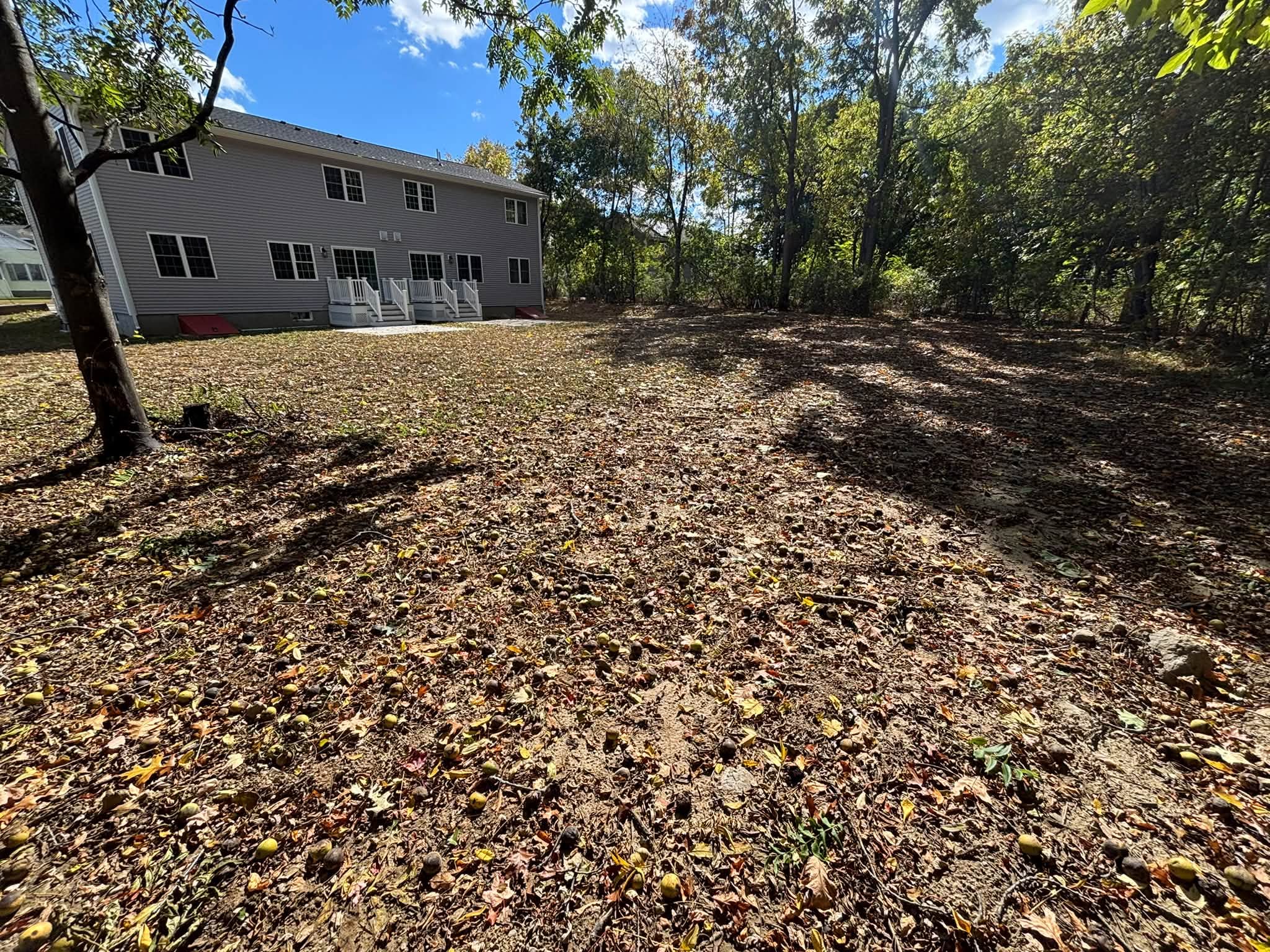 Area around bulkhead before drainage correction — Auburn, MA